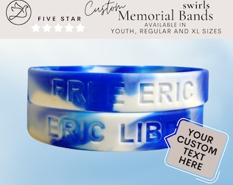 Personalized Memorial Silicone Wristbands: Engraved Keepsake Bands