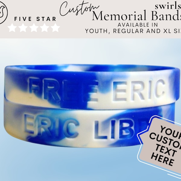 Personalized Engraved Wristbands For Memorial keepsake for Remembrance Silicone Wristband Bulk for celebration of life