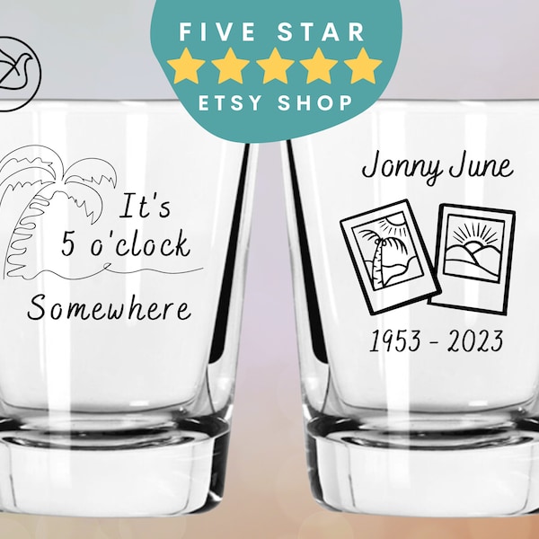 Celebration of Life Shot Glasses Etsy