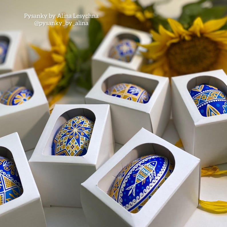 Pysanky Eggs. Ukrainian Pysanka Easter Eggs. Hand Painted Chicken Egg ...