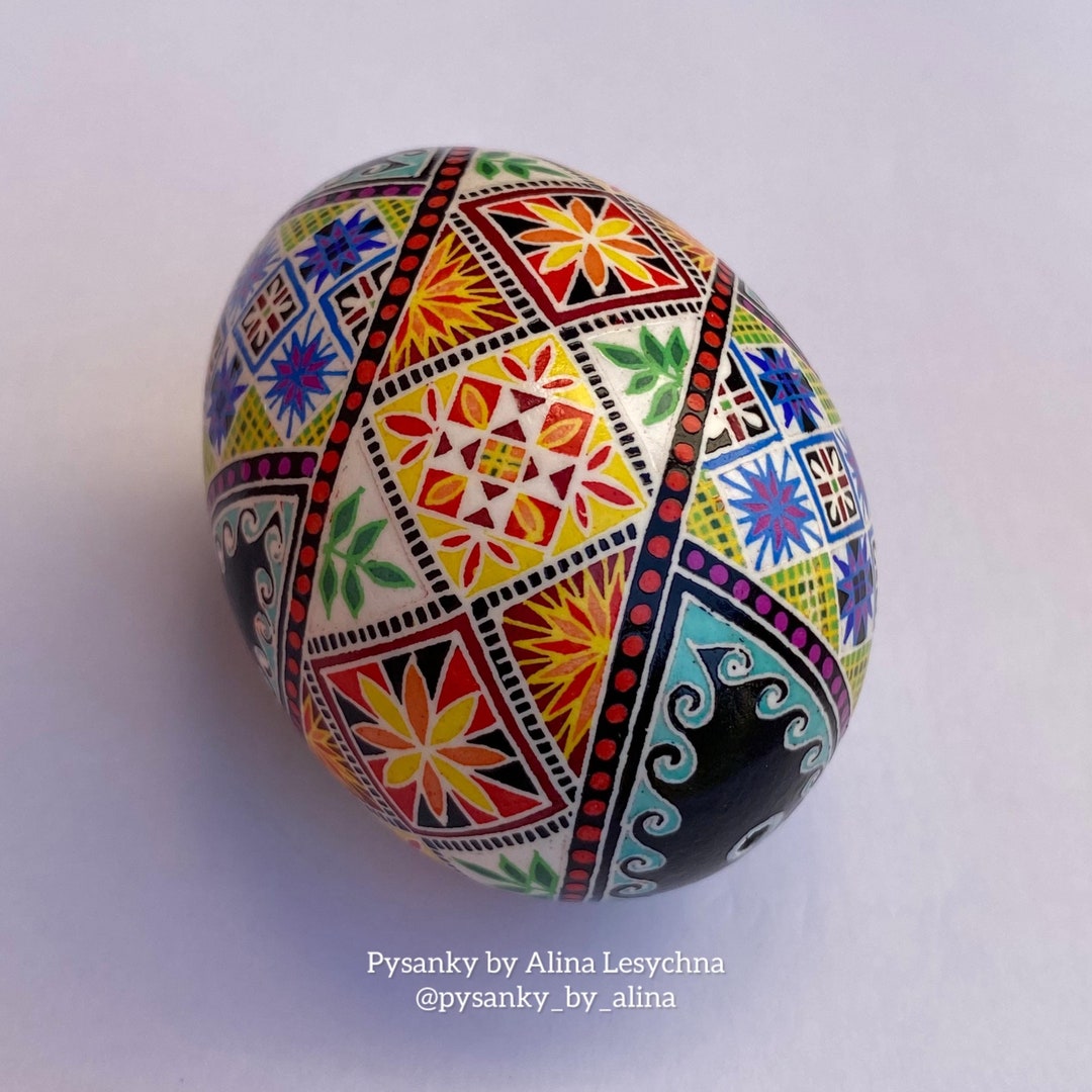 Pysanky Eggs. Chicken Egg Art. Ukrainian Easter Egg Pysanka. Hand ...