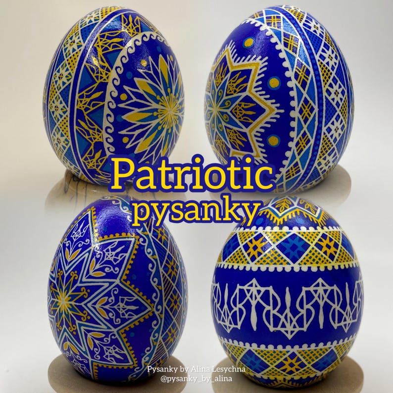 Pysanky Eggs. Ukrainian Pysanka Easter Eggs. Hand Painted Chicken Egg ...