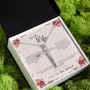 Kreuz Halskette: Geschenk für christliche Frau, bescheidene christliche, christliche Geschenkbox, christliche Halsketten für Frauen