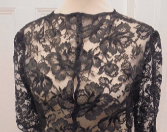 fijne kanten bolero jaren 50 60 36