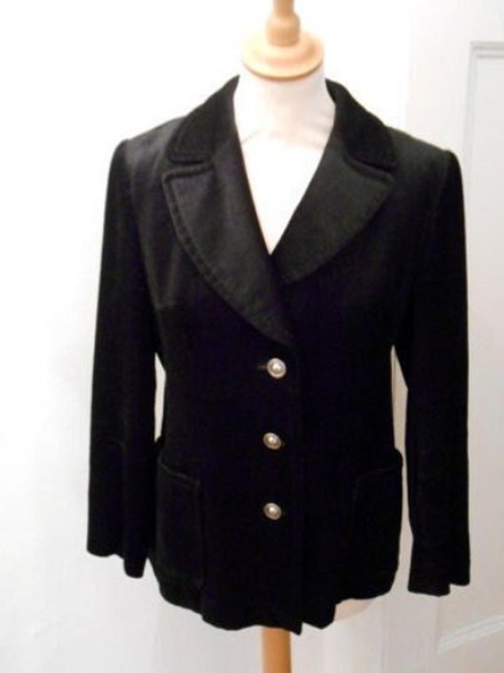 dazzling appearance! black 70s blazer