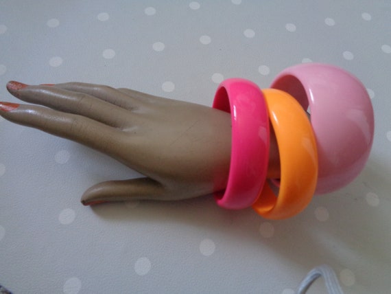 Stylish pink bangles from the 60s and 70s - image 3