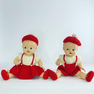PAIR Vintage Ideal Doll Baby Mine 1950&#39;s