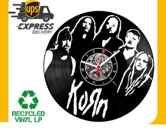 Christmas Gift Clock Wall Retro Vinyl LP for Heavy Rock Metal Funs! Unique vintage birthday Art Decor music decoration Poster Handmade