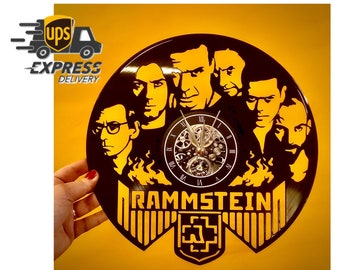 Christmas Gift Clock for Wall Retro Vinyl LP for Rock Metal Funs! Unique vintage Wall Decor music decoration Handmade new year gift