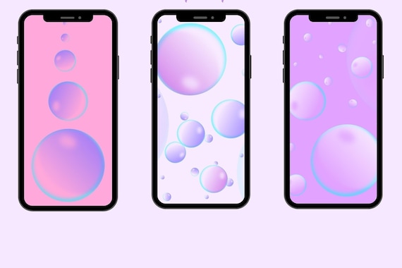 Bubble Phone Wallpaper Wallpapers Aesthetic Fullscreen - Etsy