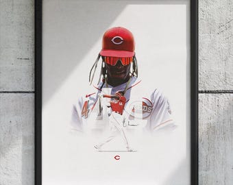 Elly De La Cruz “44” Cincinnati Reds Baseball Poster/Wall Decor/Print - 8x10/8.5x11/11x17/16x20