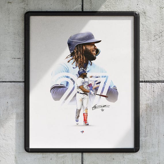 Roberto Alomar MLB Memorabilia, Roberto Alomar Collectibles  MLB Blue and White Framed Baseball Player Photo display picture 1