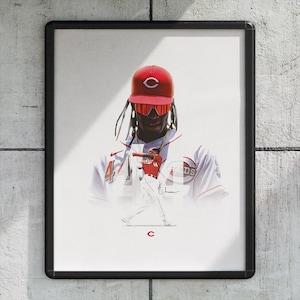 Elly De La Cruz “44” Cincinnati Reds Baseball Poster/Wall Decor/Print - DIGITAL FILE