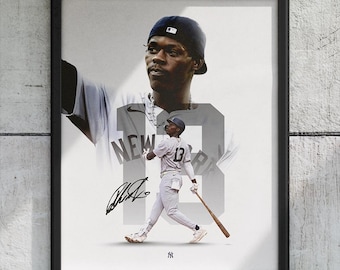 Jazz Chisolm Jr. “13” New York Yankees Baseball Poster/Wall Decor/Print - DIGITAL FILE