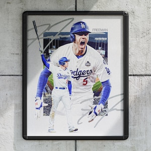 Freddie Freeman Los Angeles Dodgers Baseball Poster/Wall Decor/Print - 8x10/16x20