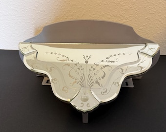 Vintage Venetian Style Mirrored Wall Shelf | Fancy Wall Decor | Princess Room Decor
