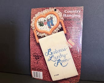 Vintage Small Counted Cross Stitch Kit Sign by "What's New Inc."
