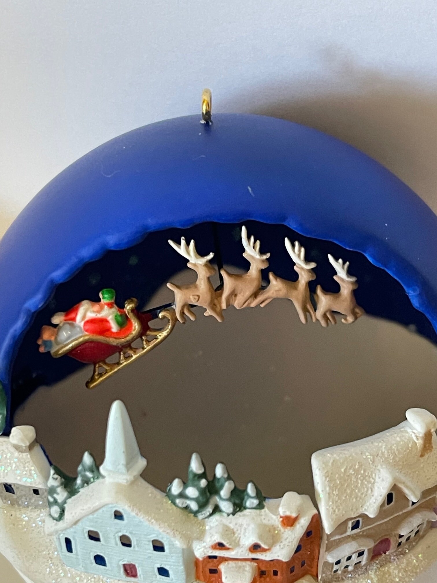 Vintage Hallmark Lighted Christmas Ornament Over the Etsy