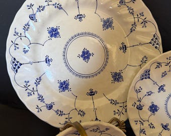 Finlandia by Myott Staffordshire Dishes | Blue White Transfer Ware, Priced Per Piece