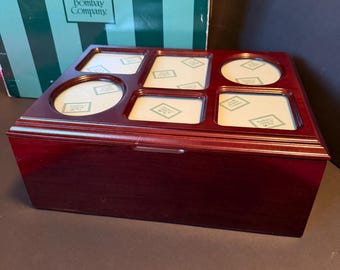 Vintage Bombay Company Wooden Photo Storage Box