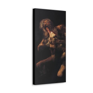 Saturn Devouring His Son - Francisco Goya - Canvas Wall Art