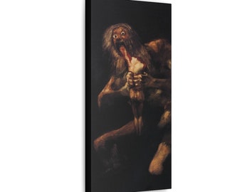 Saturn Devouring His Son - Francisco Goya - Canvas Wall Art