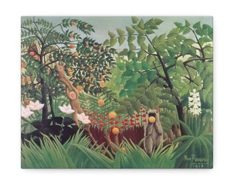 Henri Rousseau - Exotic Landscape - Canvas Wall Art