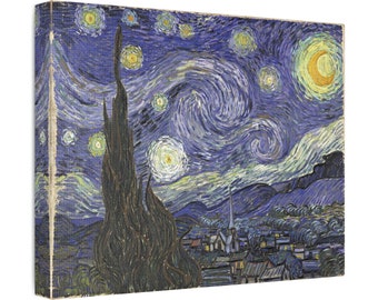 Starry Night -Vincent Van Gogh - Canvas Wall Art