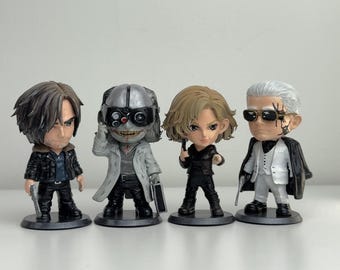 Leon Grace Zeno Gideon Figure Set Inspired by Resident Evil Requiem