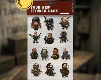 Bosses stickers Pack Inspired from Escape from Tarkov