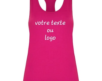 débardeur sport femme personnalisé adulte et enfant