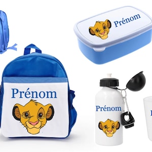Back to school set SIMBA schoolbag, water bottle, tumbler, personalized snack box to choose from the options