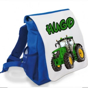 Personalized nursery backpack TRACTOR