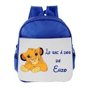 Personalized simba nursery backpack
