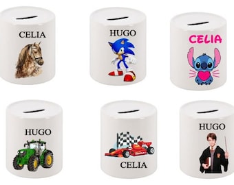 Personalized children's piggy bank