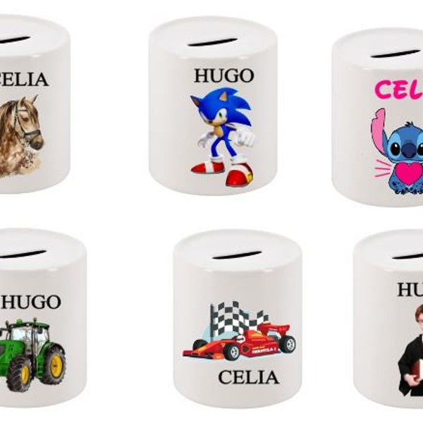 Personalized children's piggy bank