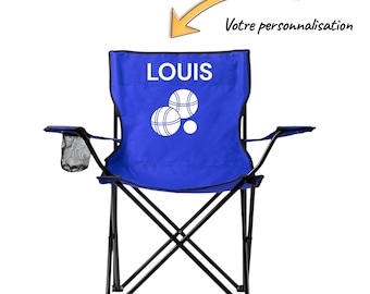 chaise pliable pour utilisation extérieur personnalisée pétanque