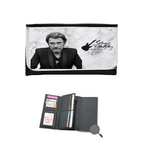 Cartera de piel sintética de Johnny Hallyday