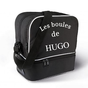 sacoche de pétanque personnalisée 6 boules