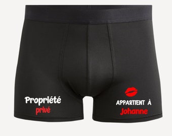 Boxer personnalisé propriété privé appartient à...