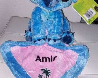 Personalized stitch plush cuddly toy