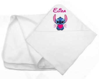 Personalized baby bath cape