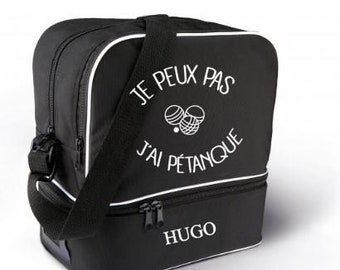 personalized pétanque bag 6 balls