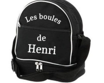 Personalized petanque bag 3 balls