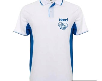 Personalized petanque sports polo shirt