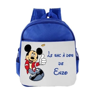Sac dos maternelle personnalisé Mickey