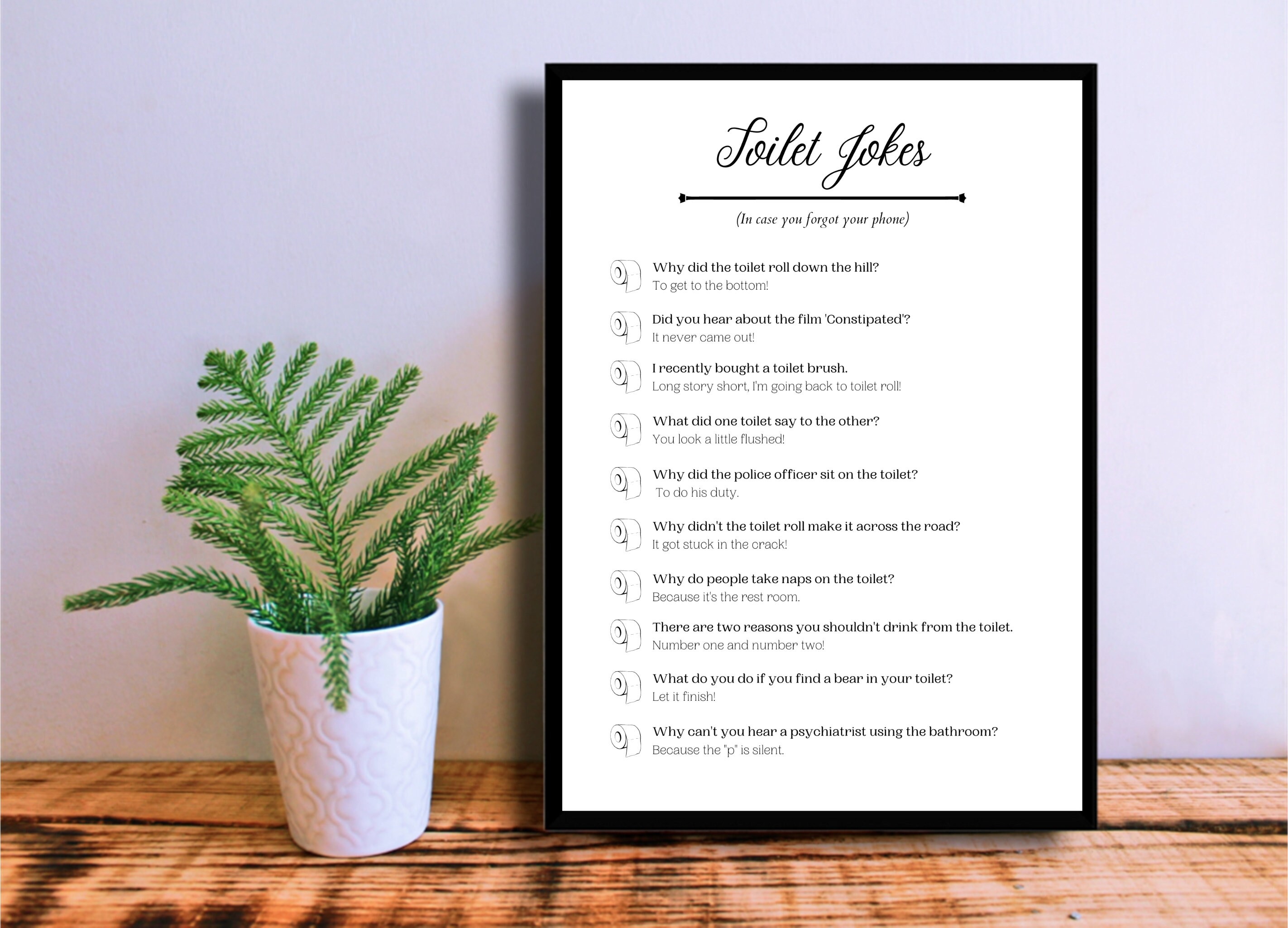Toilet Poster | Toilet Humor | Toilet Room Wall Art | Bathroom ...