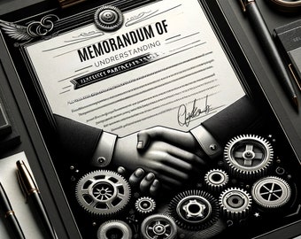 Memorandum of Understanding Business Partnership Agreement between future business partners, MoU, fully editable contract template document