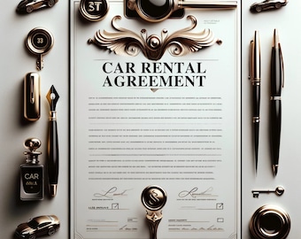 car rental contract template, fully editable and written by certified lawyer, car rental agreement form, auto rental vehicle rental contract