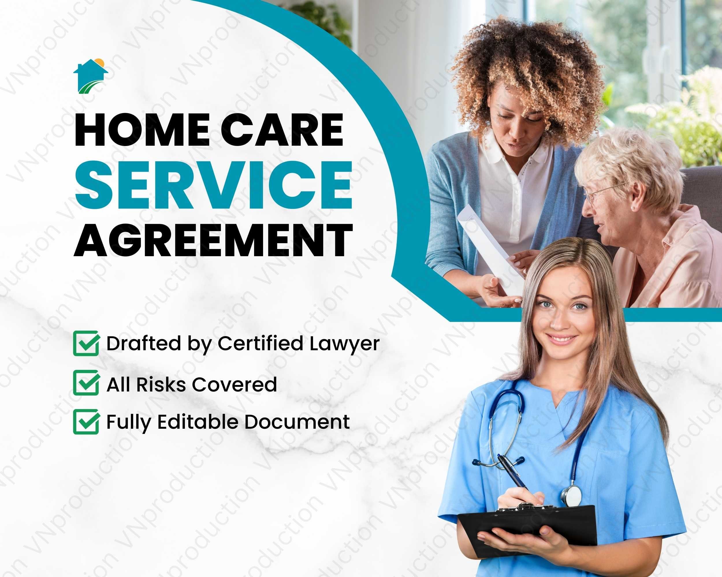 Home Care Service Agreement by Professional Lawyer, Fully Editable